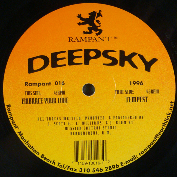 Deepsky - Tempest / Embrace Your Love | Rampant (R 016) - 3