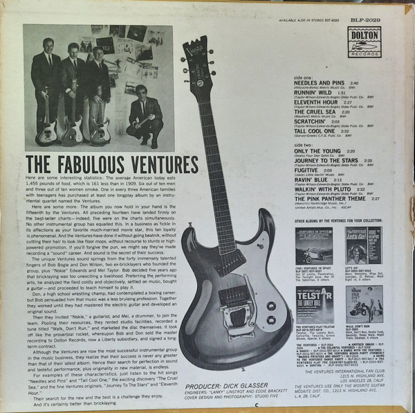 The Ventures - The Fabulous Ventures [Vinyl] | Dolton Records (BLP-2029) - 2