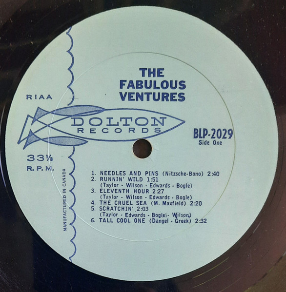 The Ventures - The Fabulous Ventures [Vinyl] | Dolton Records (BLP-2029) - 3