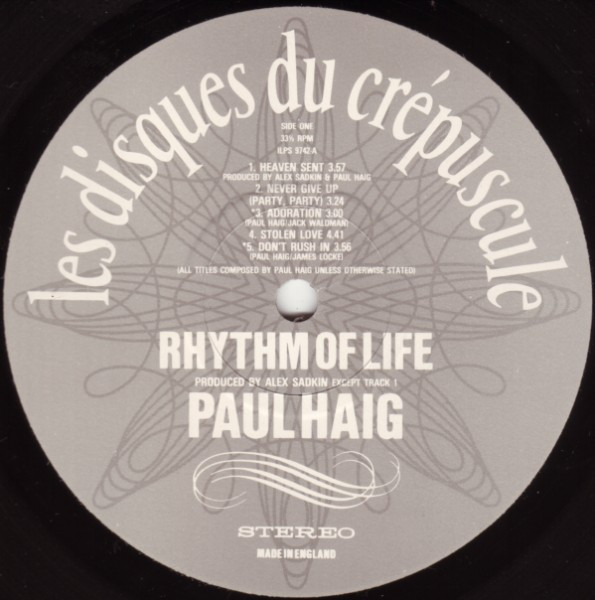 Paul Haig - Rhythm Of Life | Les Disques Du Crépuscule (ILPS 9742) - 2 Paul Haig - Rhythm Of Life | Les Disques Du Crépuscule (ILPS 9742) - 2
