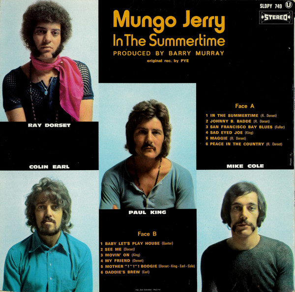 Mungo Jerry - In The Summertime | Pye Records (SLDPY 749) - 2 Mungo Jerry - In The Summertime | Pye Records (SLDPY 749) - 2
