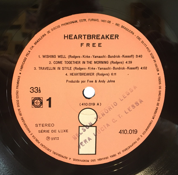 Free - Heartbreaker | Island Records (410019) - 4
