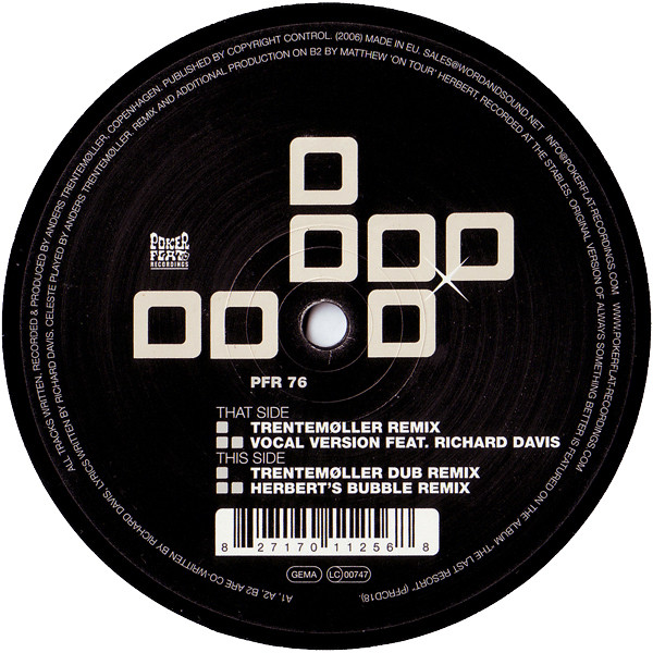 Trentemøller - Always Something Better | Poker Flat Recordings (PFR 76) - 2