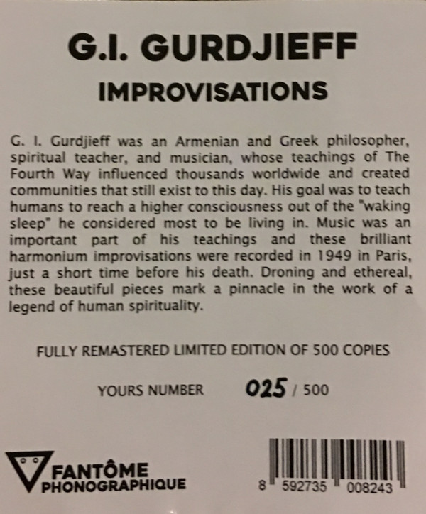 Georges Ivanovitch Gurdjieff - Improvisations | Fantôme Phonographique (OME1009) - 3