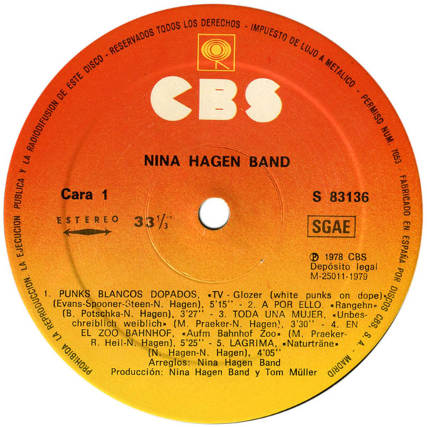 Nina Hagen Band - Nina Hagen Band | CBS (S 83136) - 3