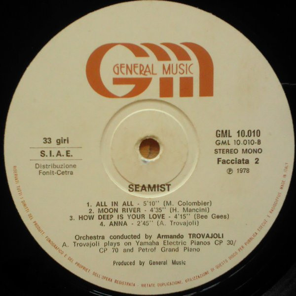 Armando Trovaioli - Seamist | General Music (GML 10.010) - 4 Armando Trovaioli - Seamist | General Music (GML 10.010) - 4