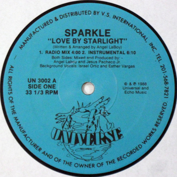 Sparkle - Love By Starlight | Universe Records (UN 3002) - main