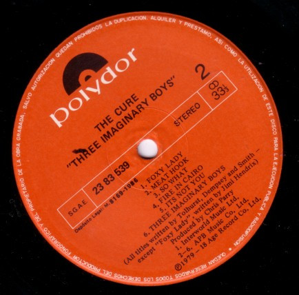 The Cure - Three Imaginary Boys | Polydor (23 83 539) - 2