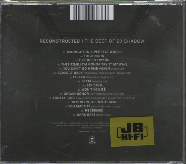 DJ Shadow - Reconstructed | The Best Of DJ Shadow | Island Records (3713777) - 2 DJ Shadow - Reconstructed | The Best Of DJ Shadow | Island Records (3713777) - 2
