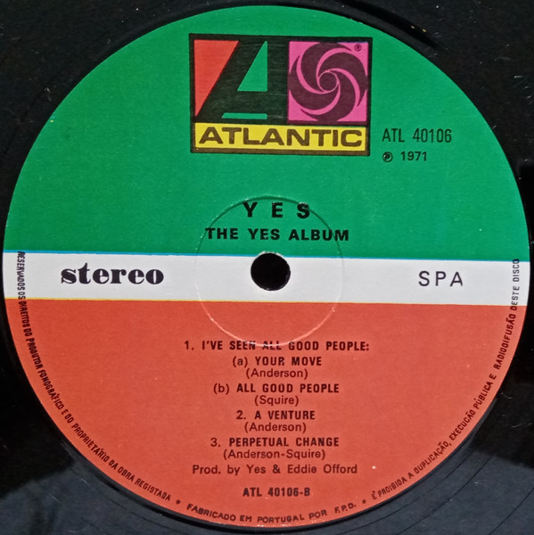Yes - The Yes Album | Atlantic (ATL 40106) - 3