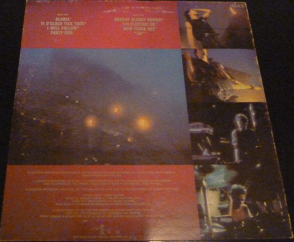 U2 - Live "Under A Blood Red Sky" | Island Records (IMA 3) - 3