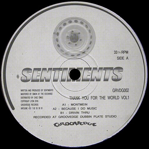 Sentiments - Thank You For The World Vol1 | Groovedge Records (GRVDG002)