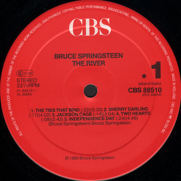 Bruce Springsteen - The River | CBS (CBS 88510) - 3