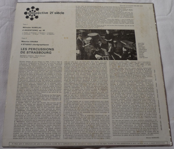 Maurice Ohana , Miloslav Kabeláč , Les Percussions De Strasbourg - 4 Études Chorégraphiques / 8 Inventions | Philips (836.990 DSY) - 3 Maurice Ohana , Miloslav Kabeláč , Les Percussions De Strasbourg - 4 Études Chorégraphiques / 8 Inventions | Philips (836.990 DSY) - 3