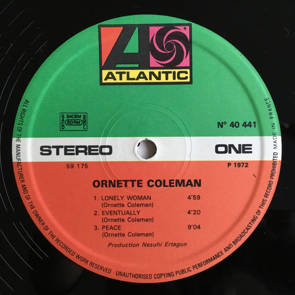 Ornette Coleman - The Shape Of Jazz To Come | Atlantic (40 441) - 3 Ornette Coleman - The Shape Of Jazz To Come | Atlantic (40 441) - 3
