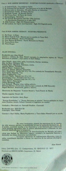 Alan Stivell - Raok Dilestra = Antes De Desembarcar | Bocaccio Records (BS-32111) - 3 Alan Stivell - Raok Dilestra = Antes De Desembarcar | Bocaccio Records (BS-32111) - 3