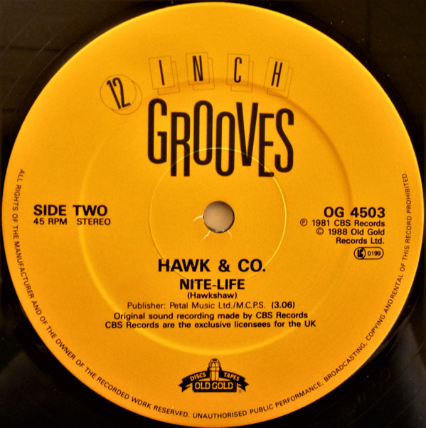 Ned Doheny / Hawk & Co. - To Prove My Love / Nite-Life | Old Gold (OG 4503) - 2