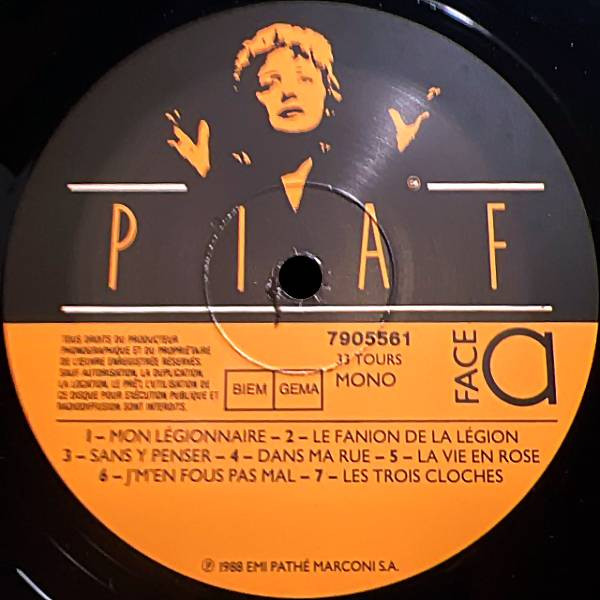 Edith Piaf - 25e Anniversaire | EMI France (7905551) - 3