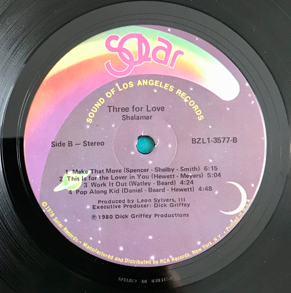 Shalamar - Three For Love | Solar (BZL1-3577) - 4