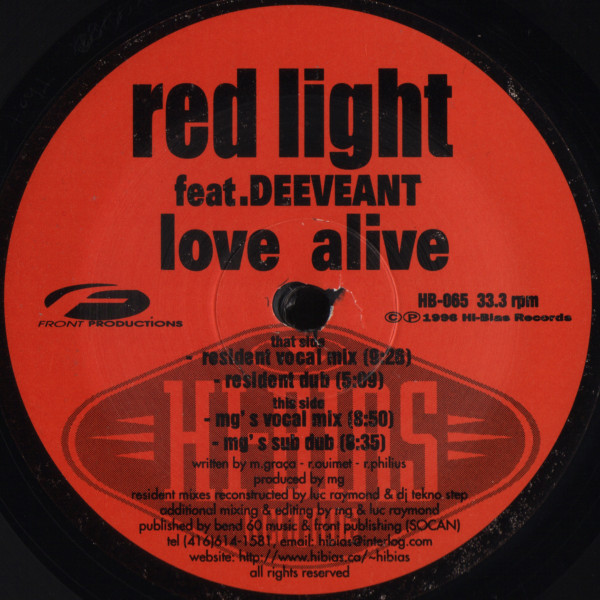 Red Light Feat. Deeveant - Love Alive | Hi-Bias Records (HB-065) - main Red Light Feat. Deeveant - Love Alive | Hi-Bias Records (HB-065) - main