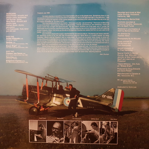 Tom Keenlyside Quintet - Returning | Jazzline Records (JL1001) - 3 Tom Keenlyside Quintet - Returning | Jazzline Records (JL1001) - 3