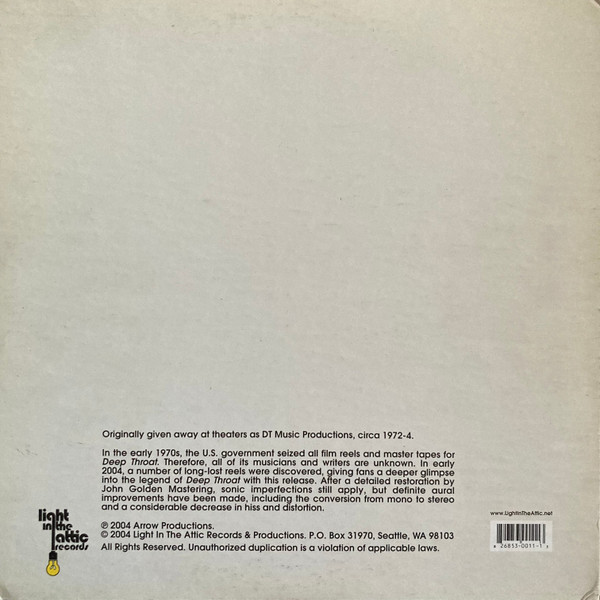 Unknown Artist - Deep Throat | Light In The Attic (LITA 011) - 3