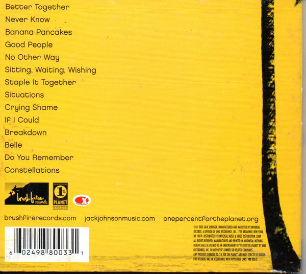 Jack Johnson - In Between Dreams | Brushfire Records (988 003-3) - 2 Jack Johnson - In Between Dreams | Brushfire Records (988 003-3) - 2
