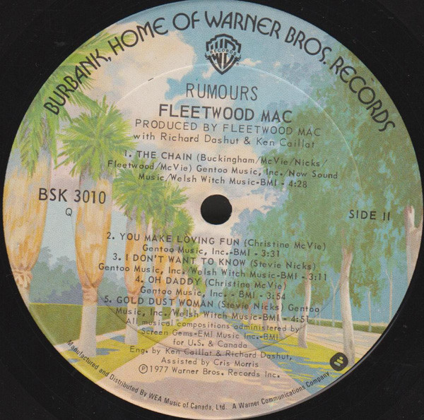 Fleetwood Mac - Rumours | Warner Bros. Records (BSK 3010) - 3 Fleetwood Mac - Rumours | Warner Bros. Records (BSK 3010) - 3