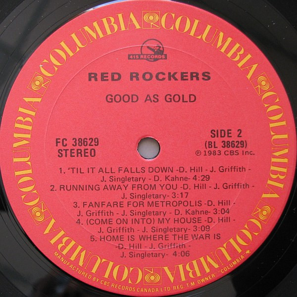 Red Rockers - Good As Gold [Vinyl] | Columbia (FC 38629) - 4