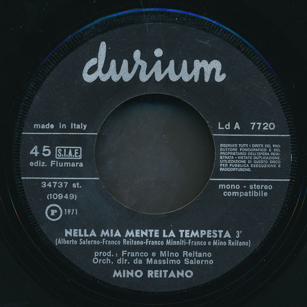 Mino Reitano - Era Il Tempo Delle More | Durium (Ld A 7720) - 4