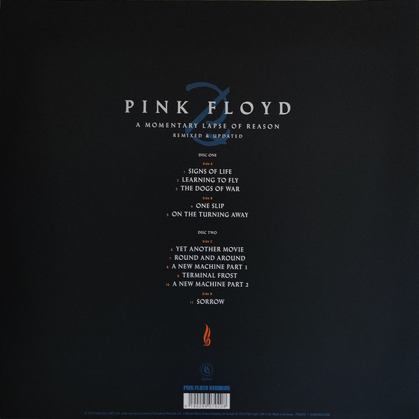 Pink Floyd - A Momentary Lapse Of Reason (Remixed & Updated) | Pink Floyd Records (PFRLP37) - 2 Pink Floyd - A Momentary Lapse Of Reason (Remixed & Updated) | Pink Floyd Records (PFRLP37) - 2
