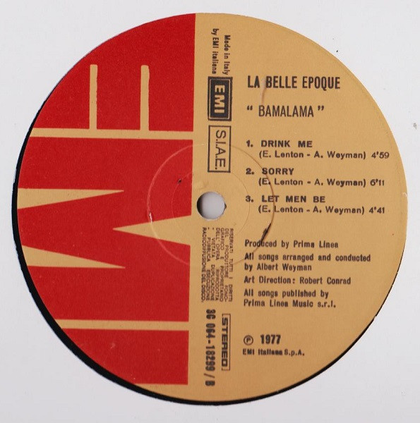 Belle Epoque - Bamalama | EMI (3C 064-18299) - 4 Belle Epoque - Bamalama | EMI (3C 064-18299) - 4