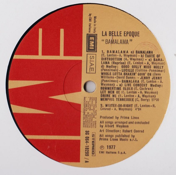 Belle Epoque - Bamalama | EMI (3C 064-18299) - 3 Belle Epoque - Bamalama | EMI (3C 064-18299) - 3