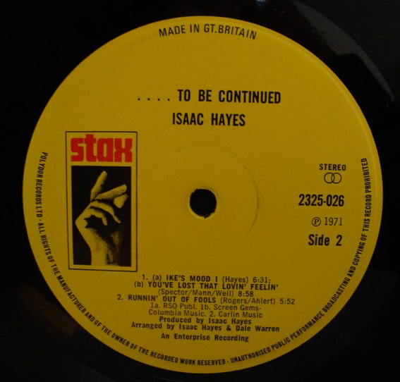 Isaac Hayes - ...To Be Continued | Stax (2325-026) - 4 Isaac Hayes - ...To Be Continued | Stax (2325-026) - 4