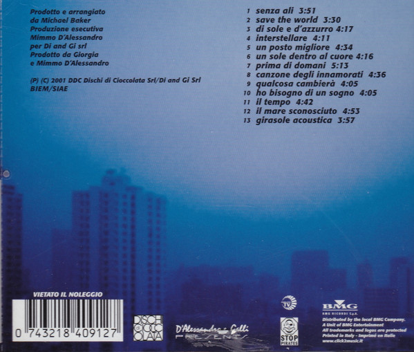 Giorgia - Senza Ali | Dischi Di Cioccolata (74321840912) - 2