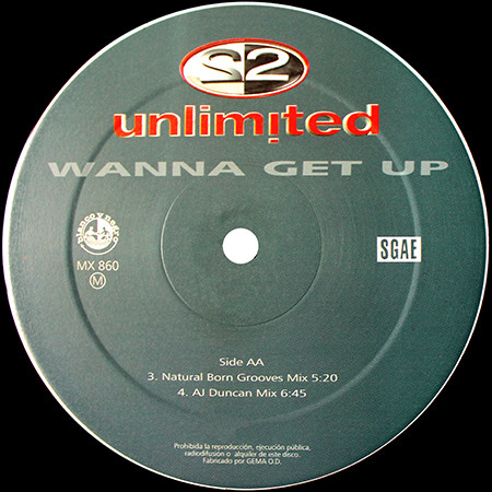 2 Unlimited - Wanna Get Up | Blanco Y Negro (MX 860) - 4 2 Unlimited - Wanna Get Up | Blanco Y Negro (MX 860) - 4