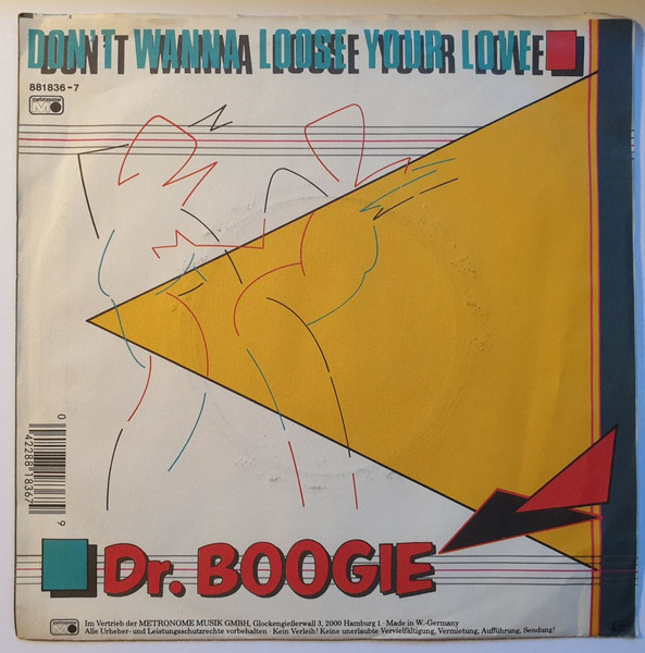 Dr. Boogie - Don't Wanna Lose Your Love | Metronome (881 836-7) - 2