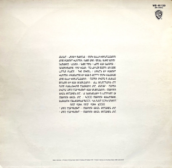 Jerry Garcia - Garcia | Warner Bros. Records (WB 46 139) - 2