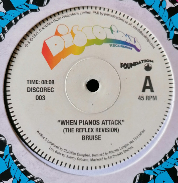 Bruise / Lou Hayter - When Pianos Attack / Time Out Of Mind | Discolidays (DISCOREC003) - main