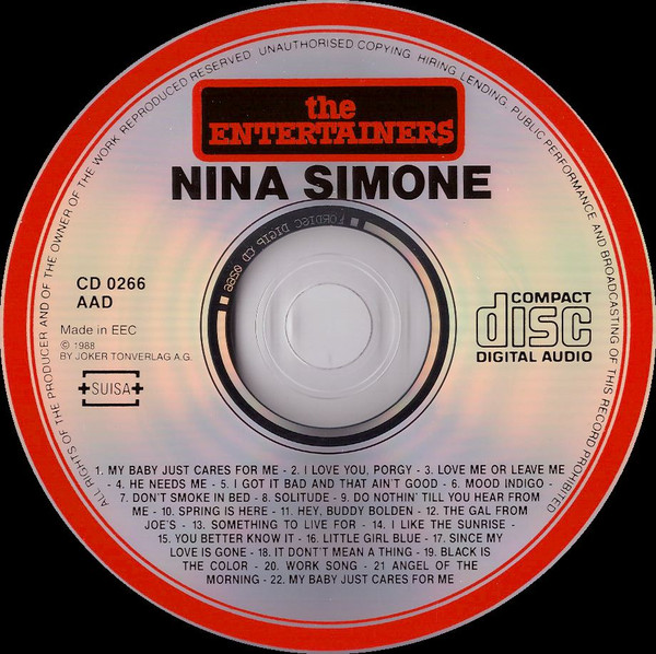 Nina Simone - My Baby Just Cares For Me | The Entertainers (CD 0266) - 3
