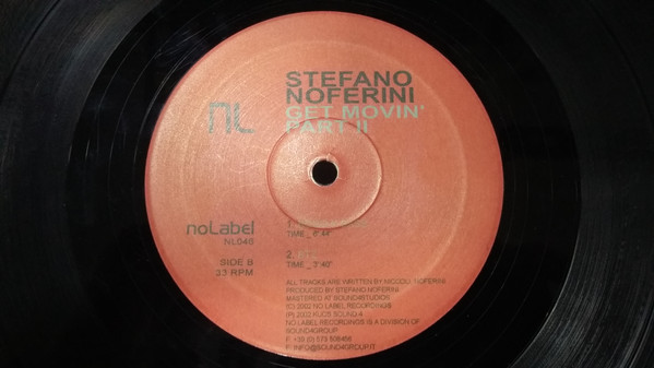Stefano Noferini - Get Movin' Part II | No Label (NL 046) - 4 Stefano Noferini - Get Movin' Part II | No Label (NL 046) - 4