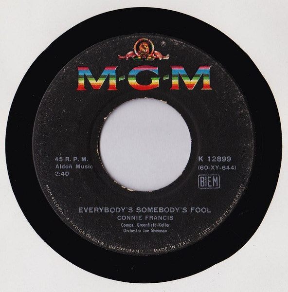 Connie Francis - Jealous Of You | MGM Records (K 12899) - 2