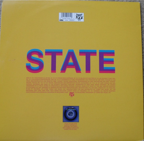808 State - 10 x 10 | Tommy Boy (TB 562) - 2