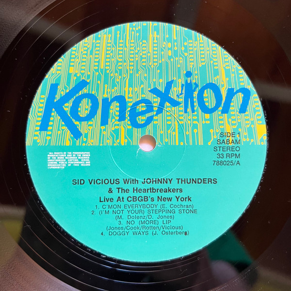 Sid Vicious - Live At CBGB's New York | Konexion (KOMA 788025) - 2