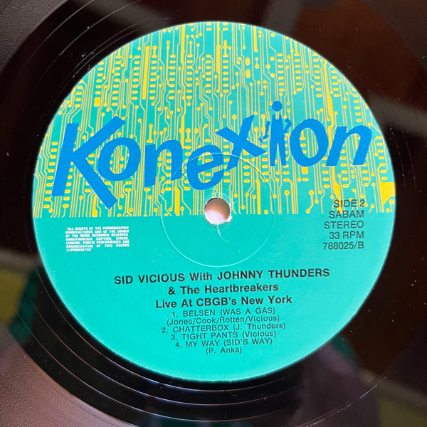 Sid Vicious - Live At CBGB's New York | Konexion (KOMA 788025) - 3
