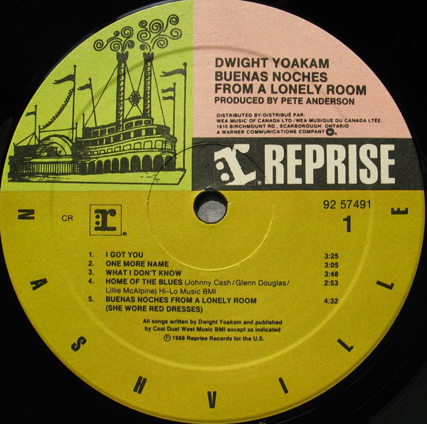 Dwight Yoakam - Buenas Noches From A Lonely Room | Reprise Records (92 57491) - 3