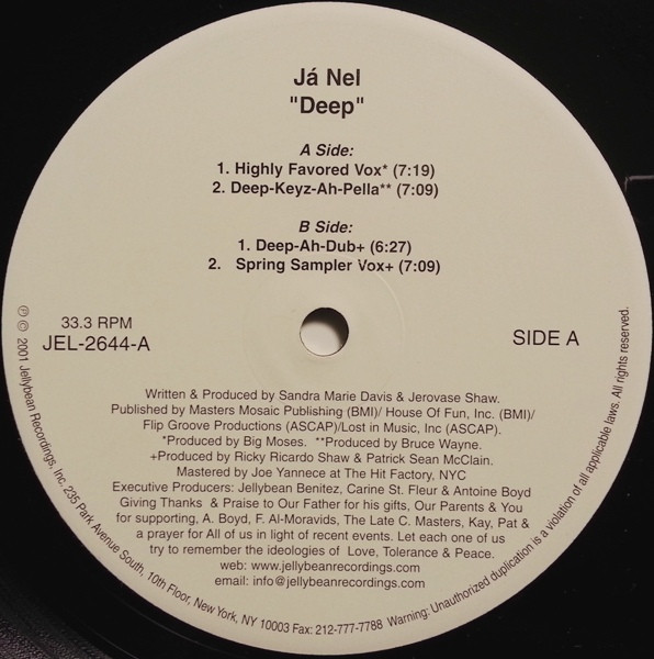 Ja'Nel - Deep | Jellybean Recordings (JEL-2644-1) - 2
