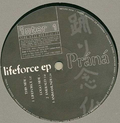 Prana - Lifeforce EP | Inter 1 Records (int 7) - main
