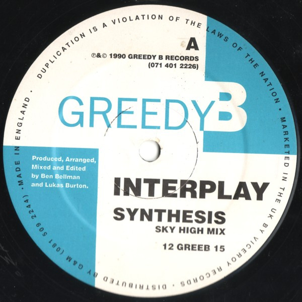 Interplay - Synthesis | Greedy Beat Records (12 GREEB 15)