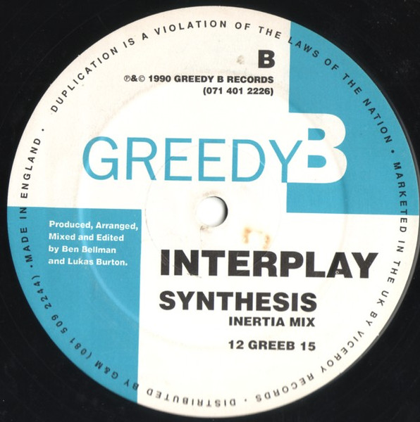 Interplay - Synthesis | Greedy Beat Records (12 GREEB 15) - 2 Interplay - Synthesis | Greedy Beat Records (12 GREEB 15) - 2